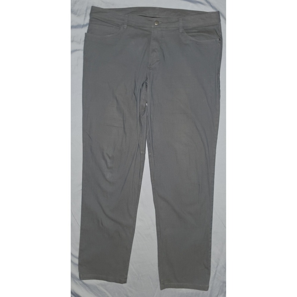 Lululemon Commision Pants Mens 38x34 Navy Blue Slim Straight ABC